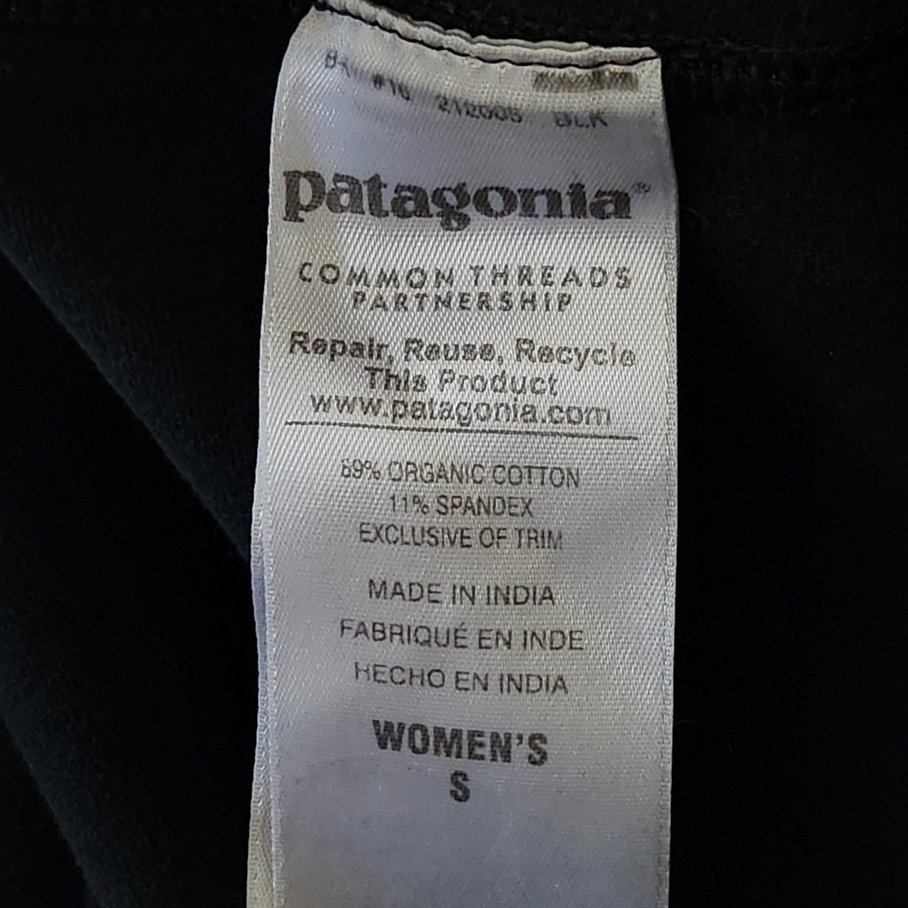 Patagonia Serenity Leggings Womens Small Black Organic Cotton Spandex 21250 - Picture 6 of 11